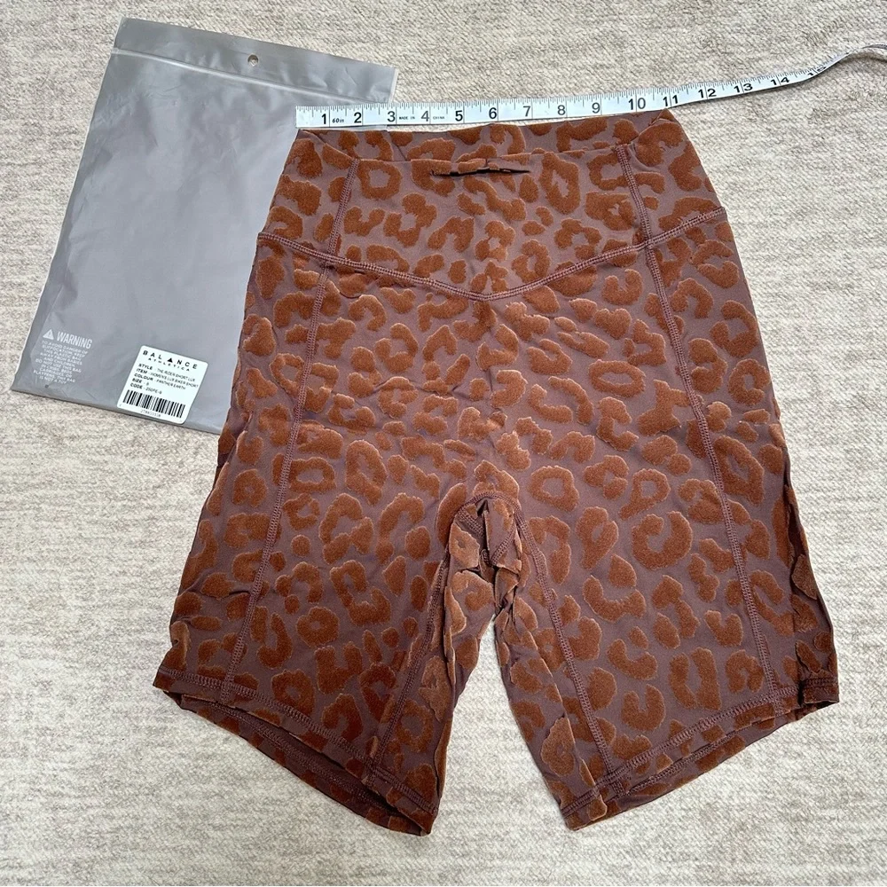 Balance Athletica (now Vitality) Brown Panther Lux Rider Biker Shorts Small S - Picture 4 of 5